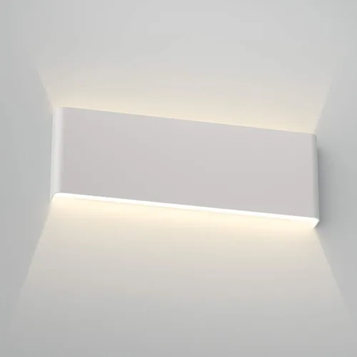 Miniatura 8 de Aipsun Luz de tocador LED moderna mate blanca de 15.75 pulgadas hacia arriba y hacia abajo para accesorios de iluminación de pared de baño
