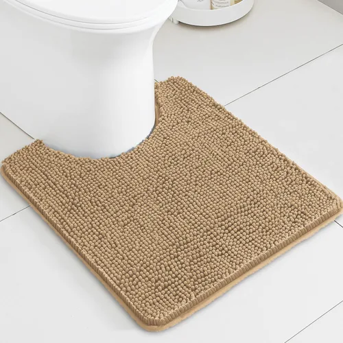 Miniatura 670 de Alfombra de baño pequeña de 12 x 18 pulgadas, lavable y absorbente, antideslizante, alfombra de baño de felpilla gruesa y suave para baño, ducha