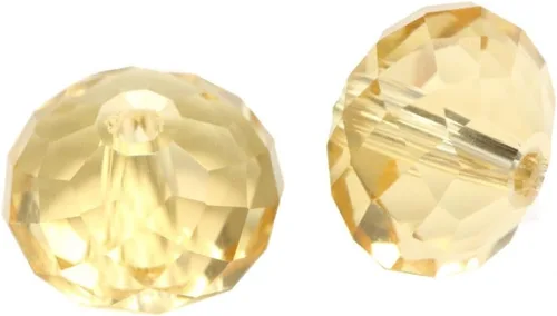 Miniatura 21 de Adabele - 100 cuentas de cristal Rondelle sueltas facetadas austriacas de 0.315 pulgadas (0.315 in), espaciador de sol naranja compatible