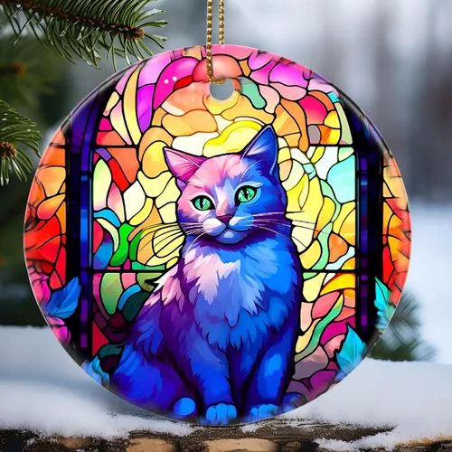 Miniatura 18 de Touber Adorno Navideño, Adorno de Navidad, Idea de Regalo de Vacaciones, Recuerdo Familiar, Cerámica Redonda, Intercambio de Regalos, Idea de Abeja