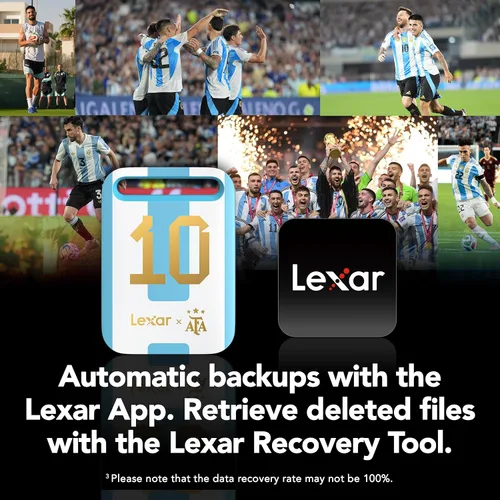 Miniatura 7 de Lexar SSD portátil Air SL260 de 512 GB, edición AFA, campeonato mundial, compatible con PC y Mac, iPhone, teléfonos inteligentes, tabletas, USB 3.2