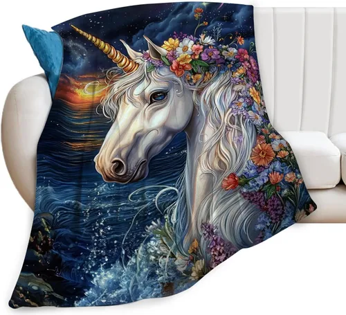 Miniatura 13 de Manta de llama, manta de alpaca, mantas de regalo con flores, ropa de cama de felpa de franela para niñas, mujeres, hombres, niños, amantes