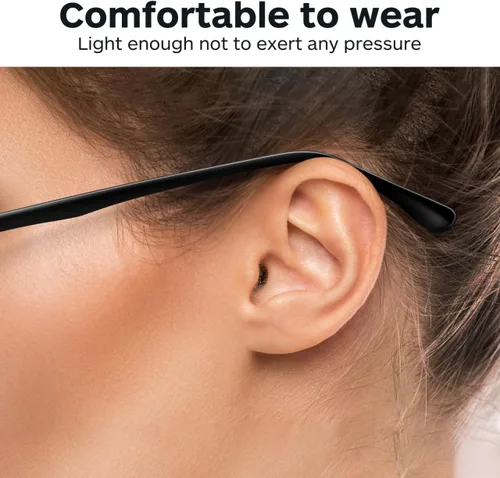 Miniatura 2 de 1 par de lentes de repuesto para lentes universales de repuesto para lentes negros, brazos, piernas, kit de reparación de cristales delgados