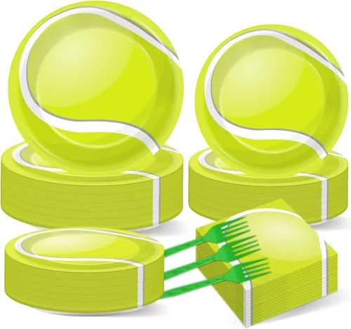 Miniatura 37 de 50 platos y servilletas de fútbol para invitados, suministros de fiesta, decoración de fiesta de cumpleaños de fútbol, juego de vajilla desechable