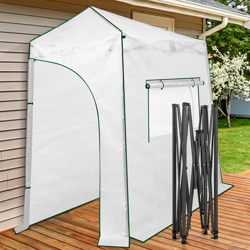 Miniatura 26 de EAGLE PEAK - Invernadero instantáneo emergente, para plantas de jardinería en interiores y exteriores, puertas con cremallera enrollable y ventanas