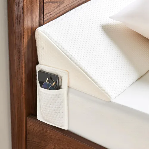 Miniatura 8 de IFNOW Almohada de cuña de cama de tamaño individual (40 x 6 x 10 pulgadas) para cabecero, relleno de espacio de colchón (0-8 pulgadas), cuña de cama