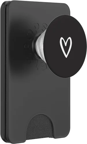 Miniatura 6 de PopSockets MagSafe PopGrip de corazón blanco para iPhone
