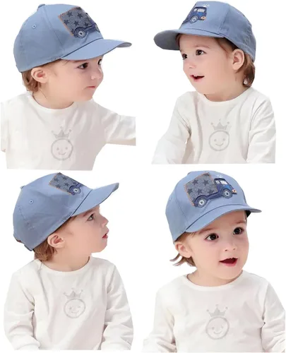 Miniatura 3 de MZLIU Sombreros de béisbol de algodón para niños Infan (3M-6T)