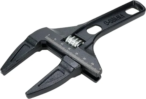 Miniatura 2 de Sscon Llave inglesa ajustable de 0.236-2.677 in, llave inglesa de fontanería para baño, cocina, color negro