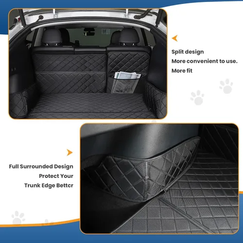 Miniatura 4 de Topfit para Tesla Model Y Tapetes para maletero Forro impermeable para maletero Protector de asientos de coche para perros Tapete para todo