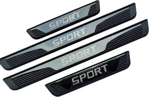 Miniatura 5 de Protector de rasguños para umbral de puerta de automóvil, para Chevy Blazer Trax Bolt EV/EUV, accesorios de automóvil, cubierta de acero para placa