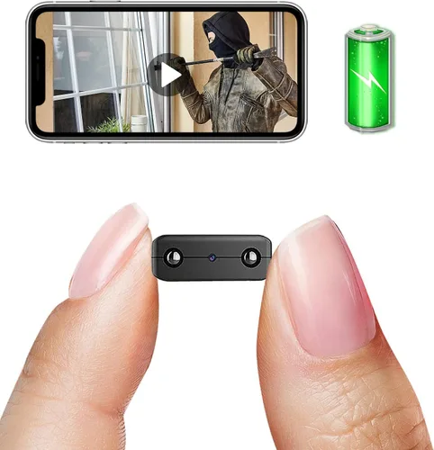 Cámara inalámbrica WiFi con batería, cámara inalámbrica HD1080P para seguridad del hogar, cámara para mascotas, monitor de bebé con visión nocturna,