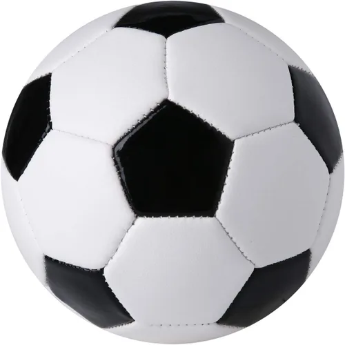 Pelota de fútbol de entrenamiento de 6 pulgadas, tamaño pequeño, pelota de juguete deportiva suave para niños pequeños, regalo para niños (negro y