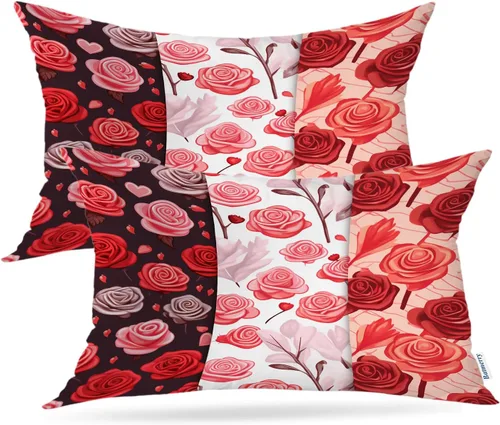 Miniatura 76 de Batmerry Black Cat Green Leaves Throw Pillow Covers, Cat Among Foliage Decorative Pillow Covers Digital Printing Blended Fabric for Couch Sofa Bed