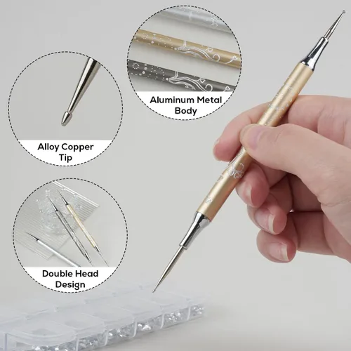 Miniatura 2 de Juego de pinceles para arte de uñas, bolígrafo de diseño de uñas, herramientas de pintura, pincel para el hogar, manicura y salón de uñas