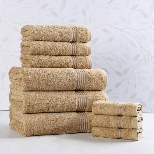 Miniatura 201 de Superior - Juego de 8 toallas de mano de algodón egipcio, toallas básicas de secado rápido, toallas pequeñas absorbentes, faciales, spa, cocina