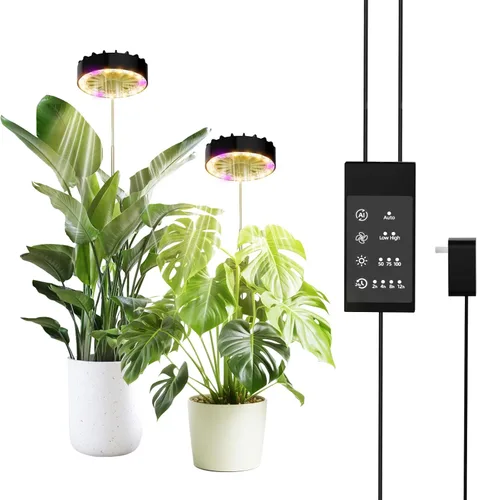Miniatura 12 de Luz LED de crecimiento de espectro completo con ventilador de enfriamiento integrado, luces de plantas con clip para plantas