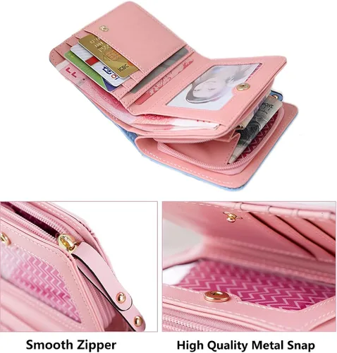 Miniatura 6 de Nawoshow - Monedero para mujer, diseño de gato