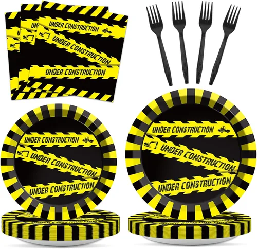Miniatura 26 de 96 piezas de decoración de cumpleaños número 65 para hombres, platos y servilletas de papel para la mesa de pastel, suministros de mesa