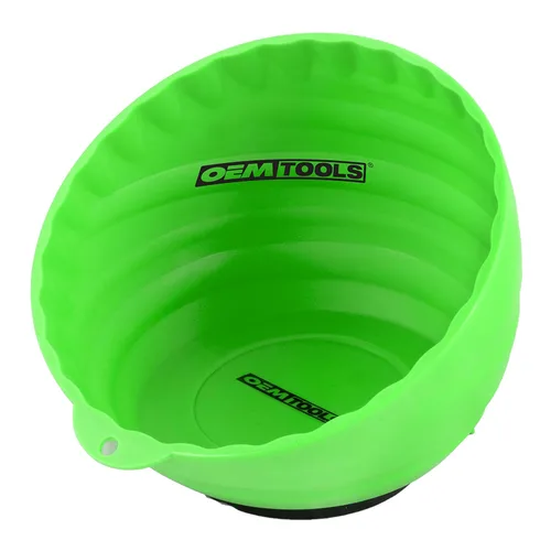OEMTOOLS 25114 Taza magnética para tuercas, cuencos magnéticos para sujetar tuercas y tornillos, diámetro de taza de 6 pulgadas, imán recubierto que