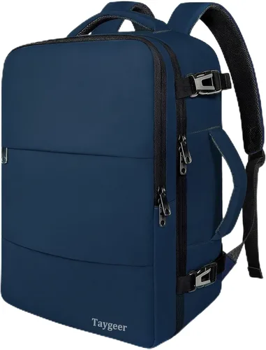 Miniatura 28 de Taygeer - Mochila de viaje para mujeres, mochila de cabina con puerto de carga USB y bolsa para zapatos, mochila TSA para laptop de 15.6 pulgadas