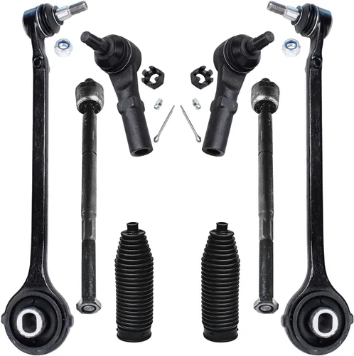 Miniatura 376 de Detroit Axle - Kit de brazos de control de extremo delantero de 8 piezas para Dodge Dakota 00-04, Durango 00-03, 4 brazos de control superior e