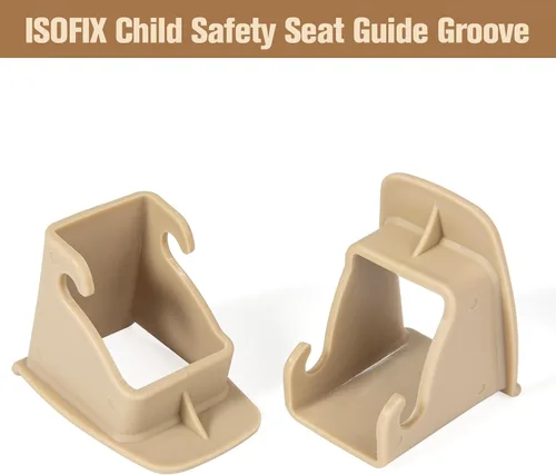 Miniatura 2 de ISOFIX - Guía de cierre de cinturón de interfaz, 2 piezas de hebilla de interfaz ISOFIX para asiento de automóvil, ranura guía fija, conector