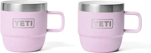 Miniatura 19 de YETI Rambler - Taza apilable de 6 oz, de acero inoxidable, aislada al vacío para espresso/café, paquete de 2 Azul marino
