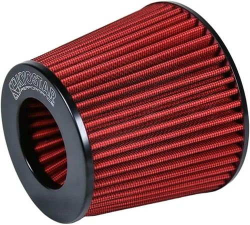 Miniatura 91 de KYOSTAR Filtro de aire universal de alto flujo de 3" (76 mm), entrada de aire frío de cono reutilizable, alto rendimiento, lavable, kit de aire seco