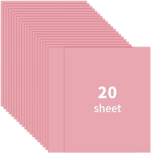 20 hojas de cartulina de 8.5x11", papel de construcción de 250 gsm/92 lb, papel de impresora premium para proyectos de bricolaje, suministros para