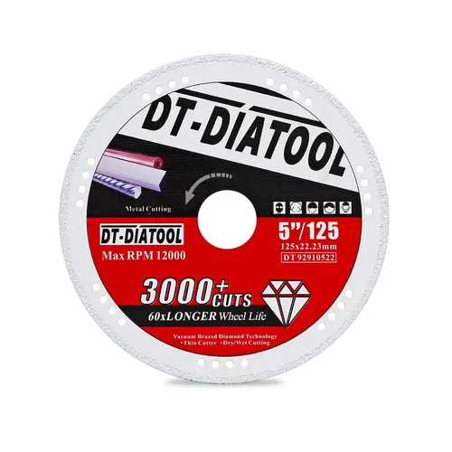 Miniatura 14 de DT-DIATOOL Ruedas de corte de diamante de 4 x 7/8 "para cuchillas de corte de metal de acero y hierro para amoladora angular