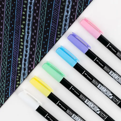 Miniatura 8 de Tombow 56448 Fudenosuke - Bolígrafos de pincel, color pastel, paquete de 6