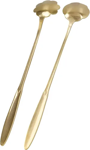 Miniatura 9 de Cuchara agitadora, 4PCS cuchara mezcladora de flores en forma de corazón cuchara de café de acero inoxidable cuchara de desierto cuchara de té