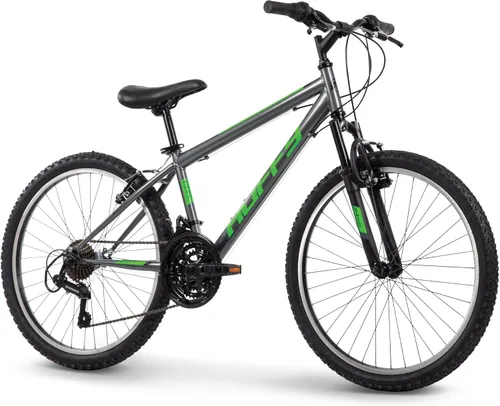 Miniatura 19 de Huffy Bicicleta de montaña Stone para hombres y mujeres, 20"/24"/26", 6 velocidades (20") o 21 velocidades, suspensión delantera o doble (varía)