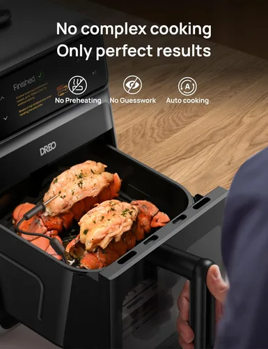 Miniatura 3 de Dreo ChefMaker - Freidora combinada, cocina como un profesional con solo presionar un botón, freidora de aire inteligente con sonda de cocina