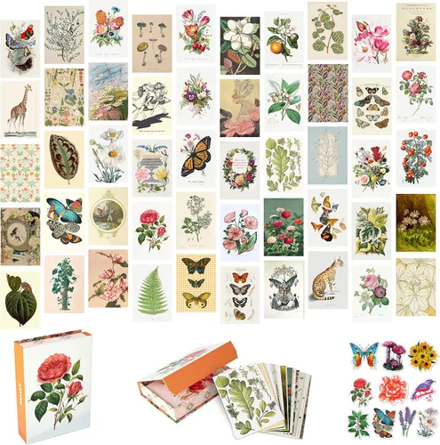 Miniatura 10 de Artivo Kit de collage de pared bohemio para niñas adolescentes, bonita decoración de habitación, imágenes estéticas de decoración de pared