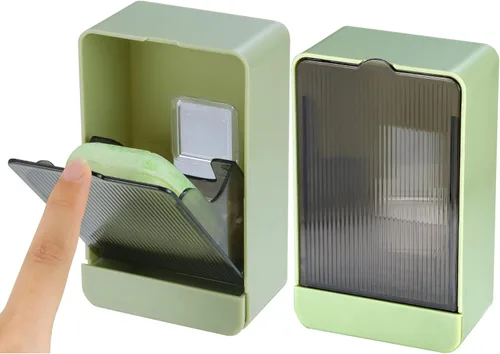 HANCELANT Jaboneras de baño, paquete de 2 jaboneras con drenaje montado en la pared, caja de jabón para ducha, baño, fregadero de cocina, mantiene
