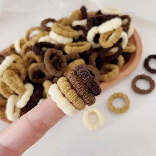 Miniatura 5 de Ligas pequeñas para el cabello para niños pequeños, cabello fino para adultos, 120 unidades, mini ligas para el cabello sin daños para bebés, niños