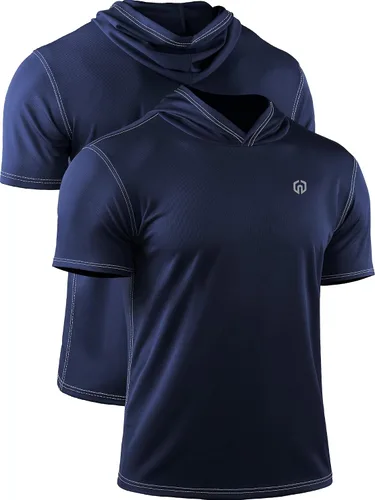 Miniatura 5 de NELEUS Dry Fit - Camiseta deportiva sin mangas para correr con capucha