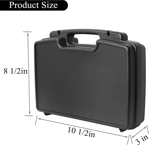 Miniatura 3 de Funda rígida pequeña con espuma, 10 pulgadas de espuma ligera acolchada de protección de transporte/almacenamiento - Interior personalizable