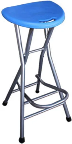 Miniatura 14 de Taburete de bar plegable de 28 pulgadas con respaldo, taburete plegable portátil Counter Height Foldable Stool,Tall Bar Stools for Outdoor Camping