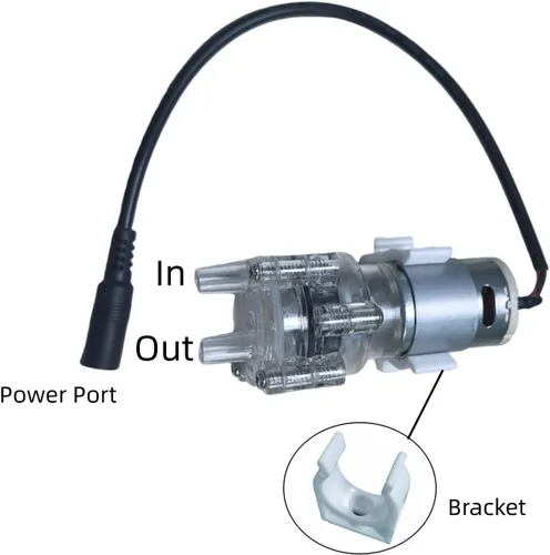 Miniatura 2 de Control de velocidad de la bomba de agua de grado alimenticio con tubo de silicio sin torceduras de 13 pies Bomba de diafragma de bajo ruido 2L 0.53