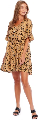 Miniatura 6 de Mud Pie Vestido de manga corta con volantes para mujer Aster