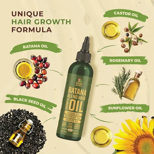 Miniatura 2 de Aceite de batana prémium para el crecimiento del cabello, 100% Batana natural de Honduras, aceite de ricino y romero para estimular el crecimiento
