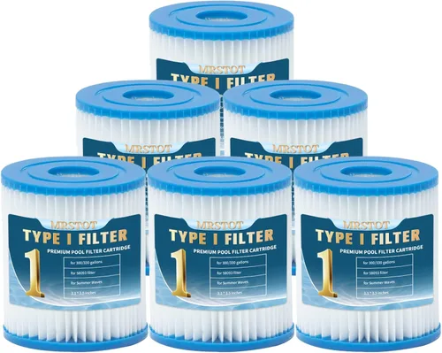 Miniatura 8 de Cartucho de filtro tipo I para piscinas, cartucho de filtros de repuesto para 58093, para ondas de verano, para bombas de filtro de 300/330 gales/H