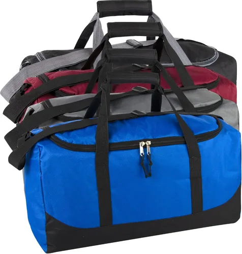 Paquete de 24 bolsas de lona a granel al por mayor por el estuche para hombres, mujeres y equipos deportivos adultos sin hogar, Multicolor paquete