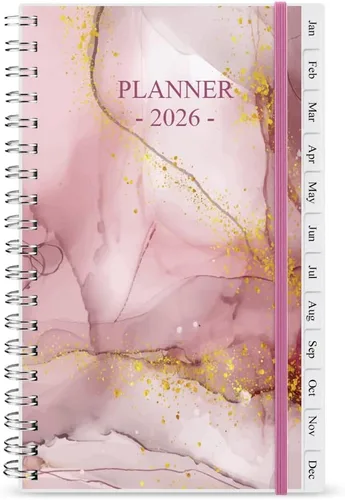 Miniatura 13 de Planificador/Calendario de Bolsillo 2026 - Cuaderno y Diario Organizador Semanal y Mensual A6 para Seguir Objetivos, Fácil de Organizar tu Vida Azul