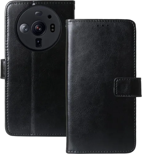 Stand Premium Retro Business Flip Leather Case Protector Bumper for Xiaomi 12S Ultra 6.73" TPU Silicone Protection Phone Cover Skin Folio Book Card