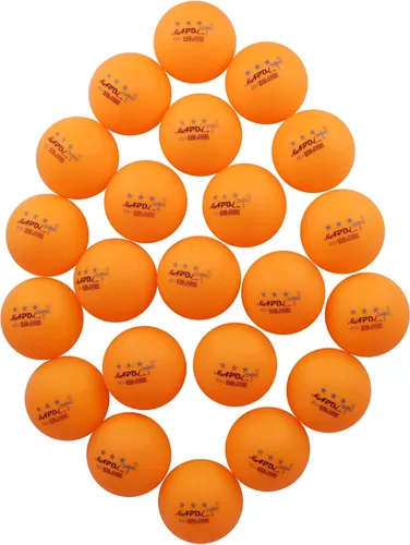 Miniatura 10 de MAPOL Pelota de tenis de mesa de práctica avanzada de 60/22 unidades, 3 estrellas, 40+