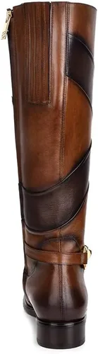 Miniatura 5 de FRANCO CUADRA Botas de equitación para mujer en piel auténtica, color marrón, 83TTSTS